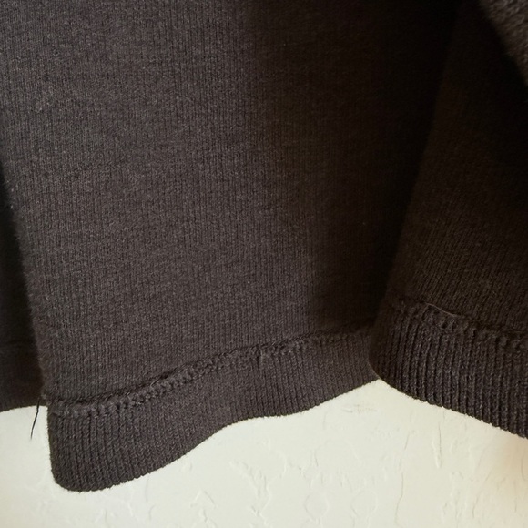 Y2K Banana Republic Quarter Zip Long Sleeve Brown Cotton Academia Old Money XL - Picture 5 of 7